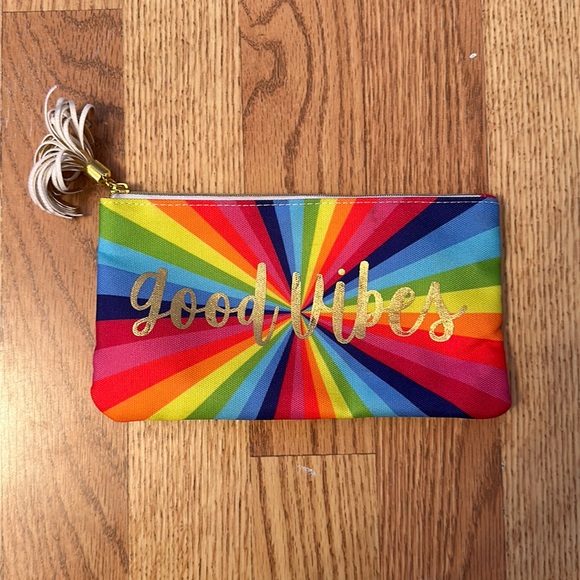Good Vibes Makeup Pouch - Picture 1 of 5